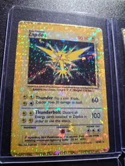 Vintage Pokemon Vending Machine Sticker Card Holofoil 4 Card Lot Gold Dragonite - Image 5