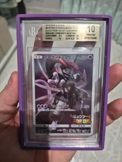 ARMORED MEWTWO POKEMON 2019 STRIKES BACK EVO TICKET GIVEAWAY JP BGS 10 POP 38 - Image 1