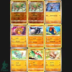 9 Card Pokemon Fighting Type Sheet Holo Reverse Bundle TCG NM Collection - Image 3