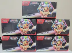 Pokemon Scarlet & Violet Prismatic Evolutions Sealed Surprise Box Lot Of (5) NEW - Image 1