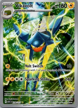 Vikavolt 230/217 Illustration Rare Ascended Heroes Pokemon Holo Near Mint - Image 1
