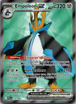 Empoleon ex 114/094 Ultra Rare Phantasmal Flames Pokemon Holo Near Mint - Image 1