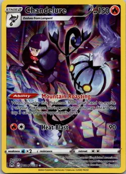 Chandelure TG04/TG30 Holo Lost Origin Trainer Gallery Pokemon NM - Image 1
