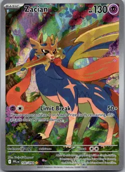 Zacian 100/094 Illustration Rare Phantasmal Flames Pokemon Holo Near Mint - Image 1