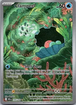 Clamperl 195/182 Illustration Rare Destined Rivals Pokemon Holo Near Mint - Image 1