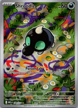Shroodle 149/132 Illustration Rare Mega Evolution Pokemon Holo Near Mint - Image 1