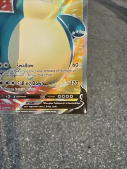 SNORLAX V 2020 POKEMON SWORD & SHIELD HOLO RARE V 197/202 Q1305 - Image 4