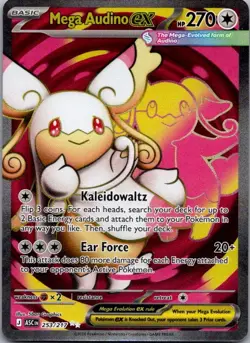 Mega Audino ex 253/217 Ultra Rare Ascended Heroes Pokemon Holo Near Mint - Image 1