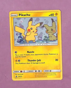 Pokemon TCG Pikachu SM162 Foil card Sun & Moon Promo NM/MT - Image 1