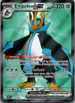 Empoleon ex 114/094 Ultra Rare Phantasmal Flames Pokemon Holo Near Mint - Image 1