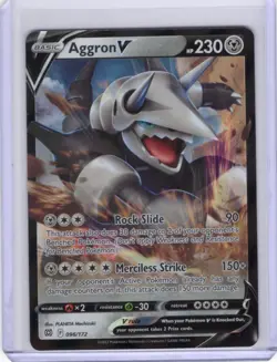 Pokemon Aggron V SWSH09: Brilliant Stars Ultra RareHolo #096/172 - Image 1