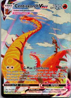 Centiskorch VMAX TG15/TG30 Holo VMAX Rare Lost Origin Trainer Gallery Pokemon NM - Image 1