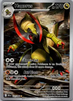 Haxorus 147/086 Holo Illustration Rare Black Bolt Pokemon Holo Near Mint - Image 1