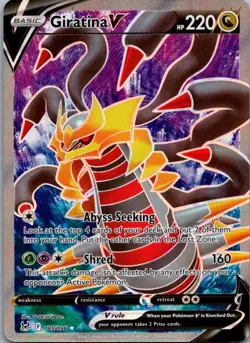 Giratina V 185/196 Ultra Rare Lost Origin Pokemon Holo Near Mint - Image 1
