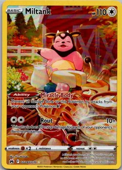 Miltank GG24/GG70 Holo Crown Zenith Galarian Gallery Pokemon Holo NM - Image 1