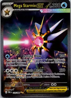 Mega Starmie ex 118/088 Holo Perfect Order Pokemon Holo NM - Image 1