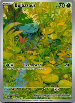 Bulbasaur 166/165 Illustration Rare 151 Pokemon Holo Near Mint - Image 1