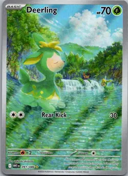 Deerling 091/086 Illustration Rare White Flare Pokemon Holo Near Mint - Image 1