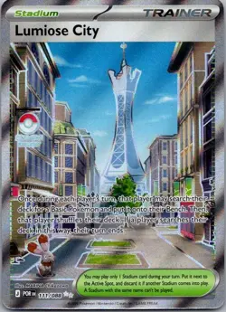 Lumiose City 111/088 Ultra Rare Perfect Order Pokemon Holo Near Mint - Image 1