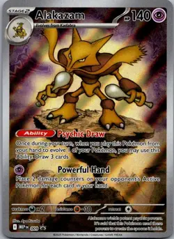 Alakazam 009 Holo Promo ME: Mega Evolution Promo Pokemon Near Mint - Image 1