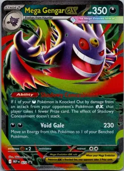 Mega Gengar ex 073 Holo Promo ME: Mega Evolution Promo Pokemon Near Mint - Image 1