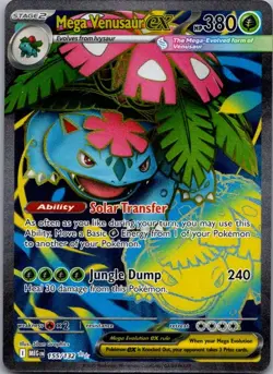 Mega Venusaur ex 155/132 Ultra Rare Mega Evolution Pokemon Holo Near Mint - Image 1