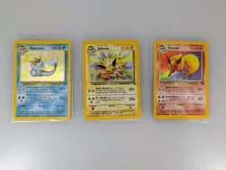 1999 Pokemon Flareon #3/64, Jolteon #4/64, Vaporeon #12/64 Jungle Holo Trio - Image 1