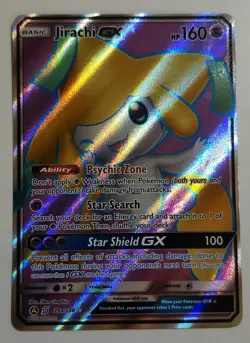 JIRACHI GX - #79a/236 - Pokemon Promo Sun & Moon Alternate Art Rare Card LP - Image 1