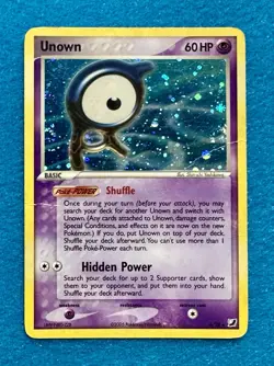 Pokemon TCG Unown (A) A/28 Unseen Forces Holo Rare Holo Psychic 60 HP English - Image 1