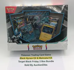 Pokemon Black Kyrem EX & Melmetal EX Target Exclusive Black Friday 2 Box Bundle - Image 1