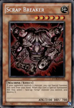 Scrap Breaker - Secret Rare STOR-EN084 - LP - YuGiOh - Image 1