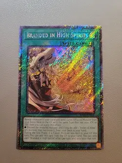 Yu-Gi-Oh! TCG BRANDED IN HIGH SPIRITS RA05-EN067 PLATINUM SECRET RARE NM - Image 1