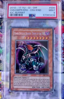 PSA 9 Yugioh Chaos Emperor Dragon Envoy of the End IOC-000 Secret 2010-17 - Image 1