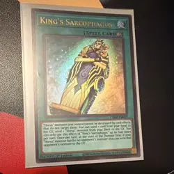 Konami Yu-Gi-Oh! King's Sarcophagus CH02-EN037 1st Ed Super Rare Foil Spell EN - Image 1