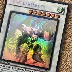 Yugioh Junk Berserker EXVC-EN037 Ghost Rare 1st Edition NEAR MINT - Image 3