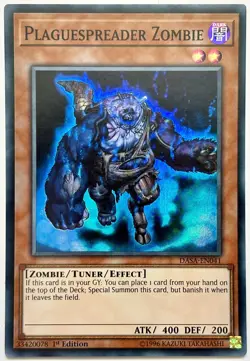 DASA-EN041 Plaguespreader Zombie - Super Rare 1st Edition Near Mint YuGiOh Card - Image 1