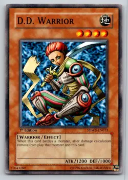 D.D. Warrior SDWS-EN013 Structure Deck: Warriors' Strike Yu-Gi-Oh 1st Edition NM - Image 1
