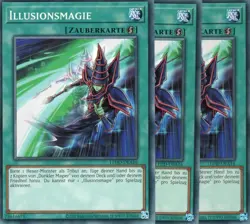 yugioh 3x Illusionsmagie LEDD-DEA16 COMMON 2AUFLAGE DEUTSCH - Image 1