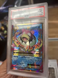 Pokemon XY TCG M Slowbro EX 27/108 Evolutions Holo PSA 8 Card - Image 3