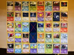 Pokemon Card Bundle Lot Damaged Rare Holo Reverse Common Uncommon Cards - Image 1