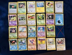 Pokemon Card Bundle Lot Damaged Rare Team Rocket Base Set Jungle Common Uncommon - Image 1