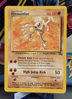 Hitmonlee - 22/62 - Fossil - Pokemon Card Vintage LP/MP - Image 1