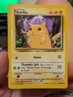 Pikachu 58/102 E3 STAMPED WOTC Promo 1999 Vintage Pokemon Card TCG - Image 1
