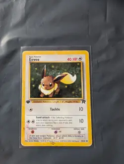 Eevee 55/82 1st Edition Team Rocket Pokemon Card HP - Image 1