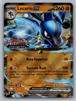 Lucario ex (Prismatic Evolutions Stamp) Miscellaneous Cards & Products 051/131 2 - Image 1