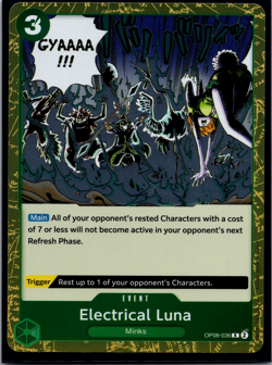 Electrical Luna OP08-036 FOIL Rare Two Legends One Piece NM - Image 1
