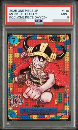 PSA 9 Monkey D. Luffy One Piece Day '25 P-110 2025 One Piece Promos Japanese - Image 1