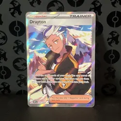 Pokemon Card - Drayton 232/191 Surging Sparks Ultra Rare Near Mint - Image 1