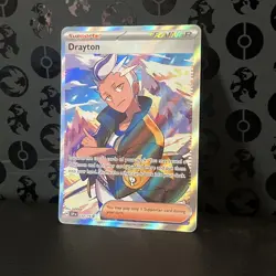 Pokemon Card - Drayton 232/191 Surging Sparks Ultra Rare Near Mint - Image 2