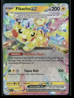 Pikachu ex 057/191 Double Rare Surging Sparks NM/M Pokemon - Image 1